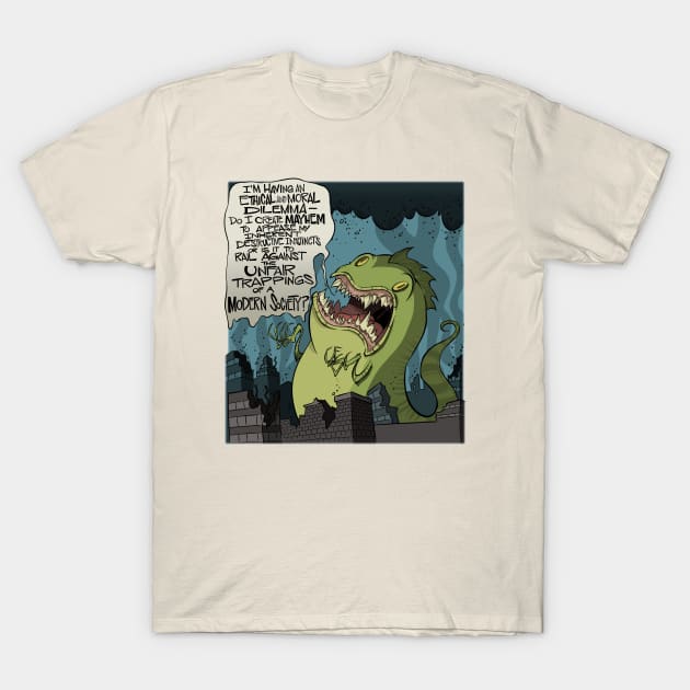 Existential Godzilla T-Shirt by westinchurch